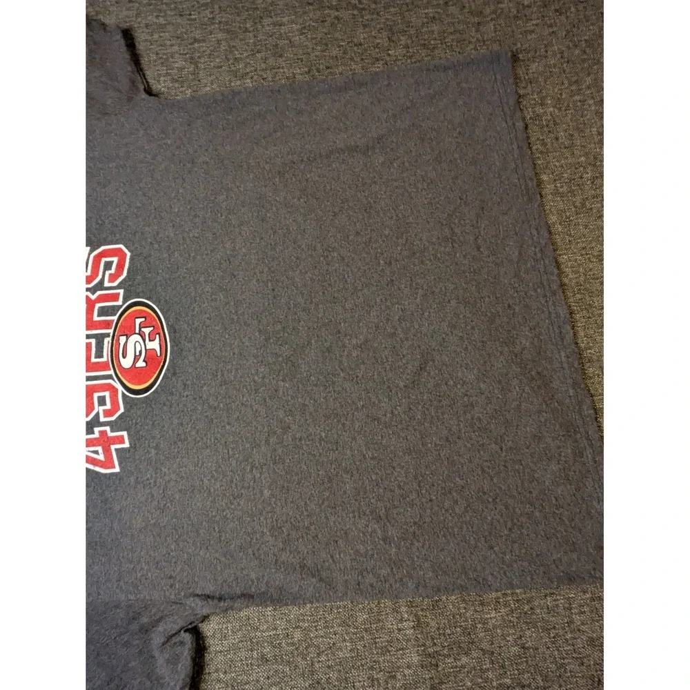 San Francisco 49ers NFL Team Apparel Shirt Mens XL Gray Football Tee NWT Cotton